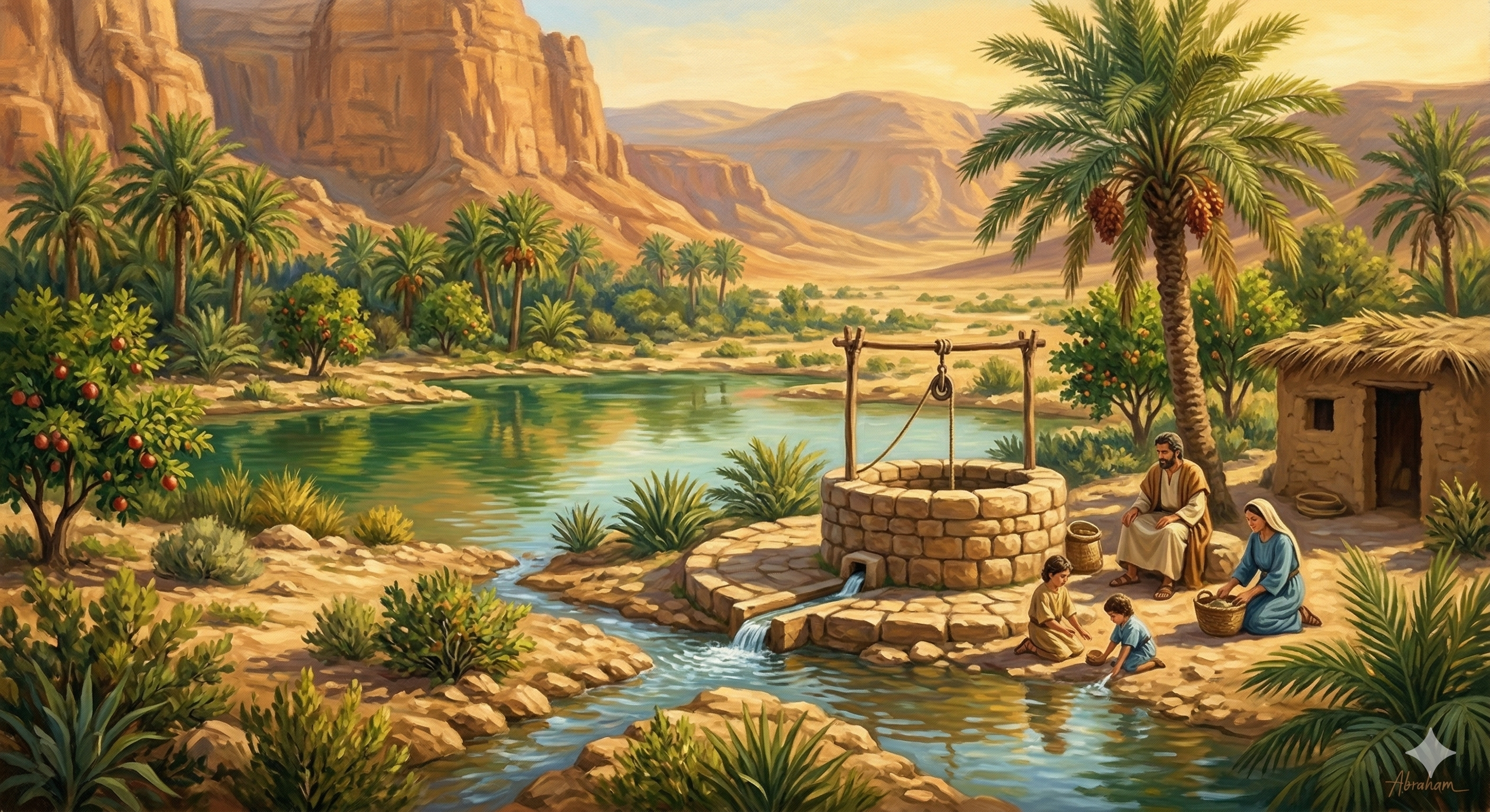 르호봇 오아시스와 우물