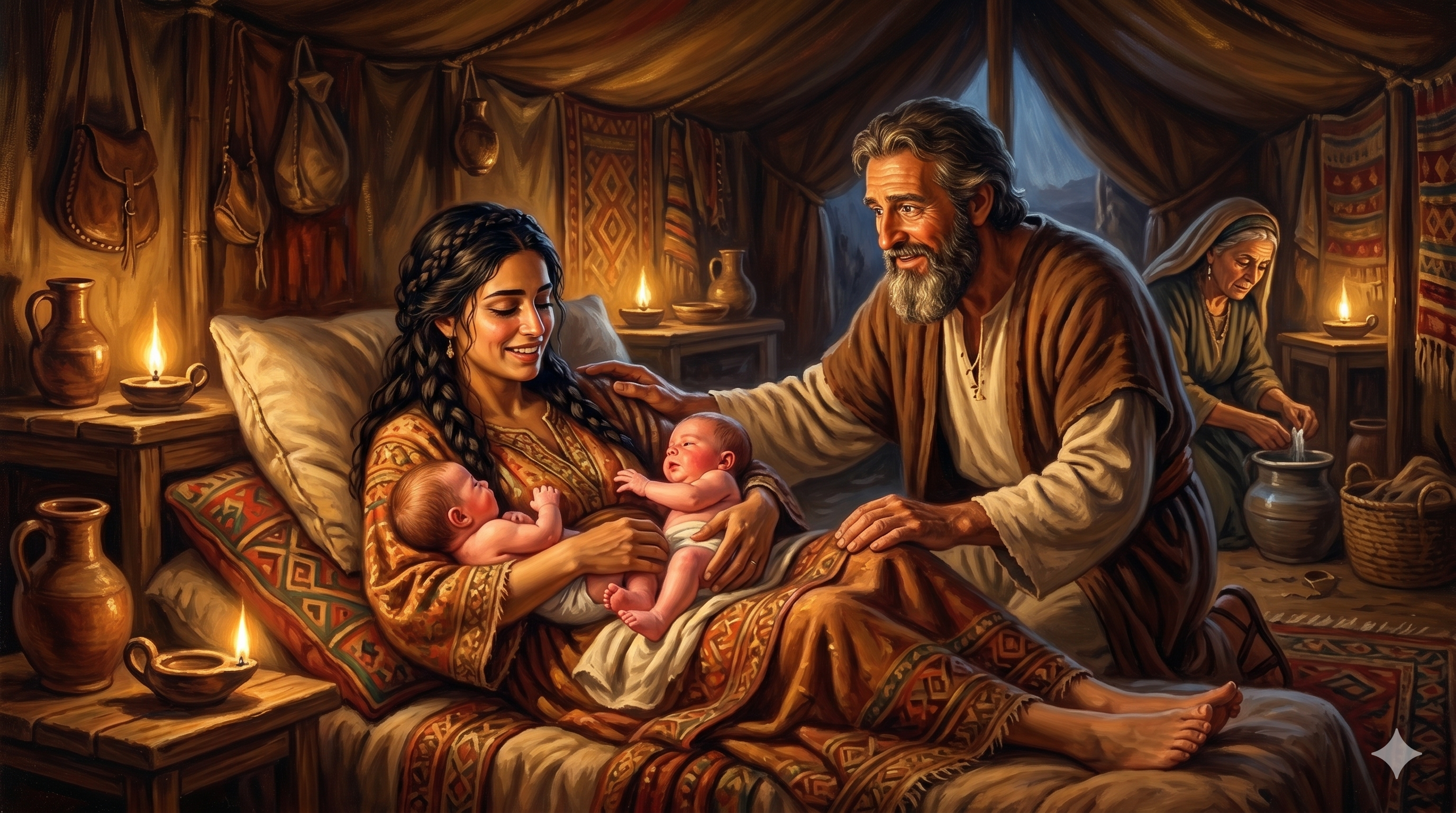 에서와 야곱 쌍둥이의 탄생